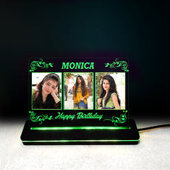 Personalized Acrylic LED Multi-Color Birthday Gift with Remote Control DFL15