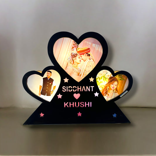 Personalized  3D LED Photo Lamp Heart Shape