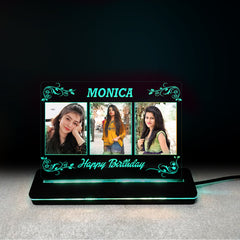 Personalized Acrylic LED Multi-Color Birthday Gift with Remote Control DFL15