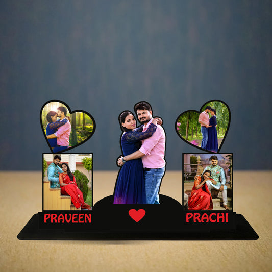 Customized Wooden cutout Table Stand Photo Frame DF04